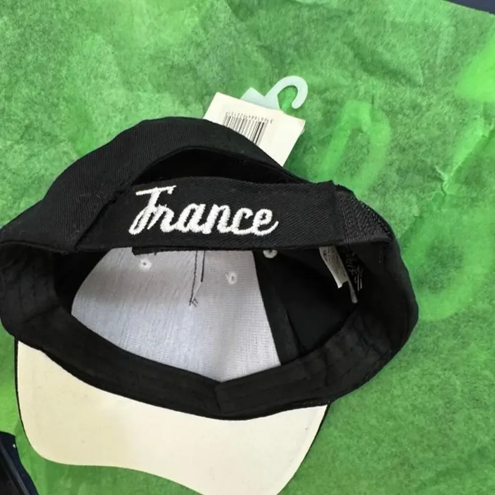 Black paris rhinestone baseball cap...